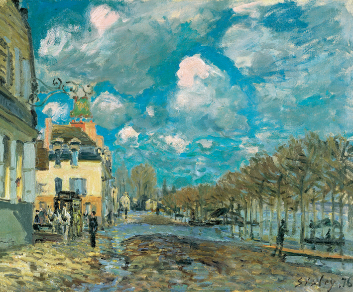  阿尔弗莱德·西斯莱 Alfred Sisley—— 马利港的洪水